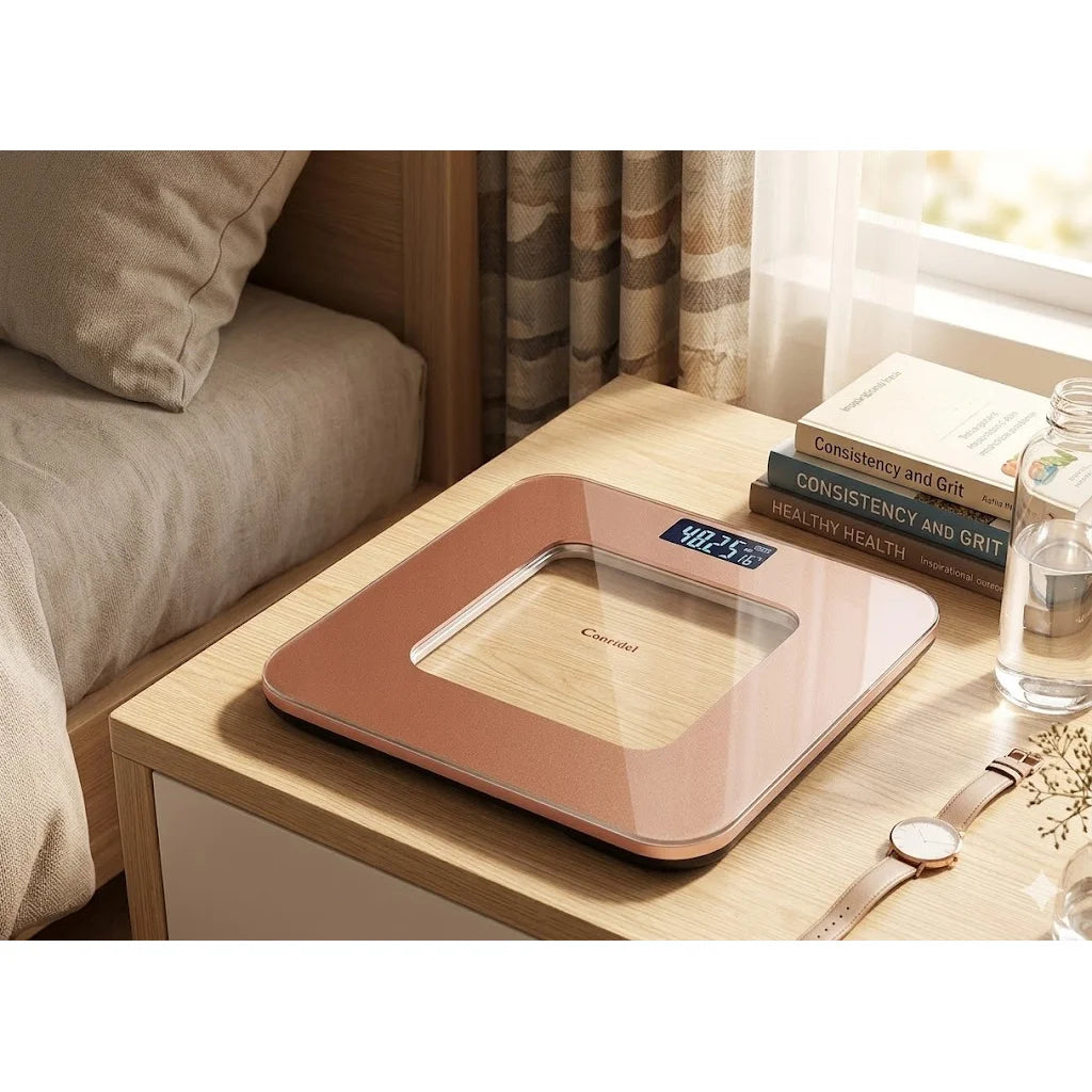 Digital Bathroom Scale, Body Weight Scale, High Precision, Large LCD Display, Max 180kg, Home Weighing Machine