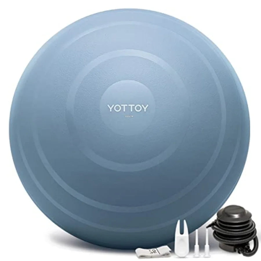 Anti-Burst Exercise Ball for Working Out, Yoga and Pregnancy, Extra Thick Workout Ball for Physical Therapy and Fitness