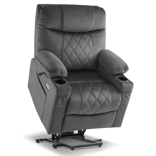 Triple Motor Power Lift Recliner Chair With Massage And Heating
