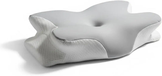 Ergonomic Butterfly Pillow for Neck Pain Relief, Premium Memory Foam for Side and Back Sleepers