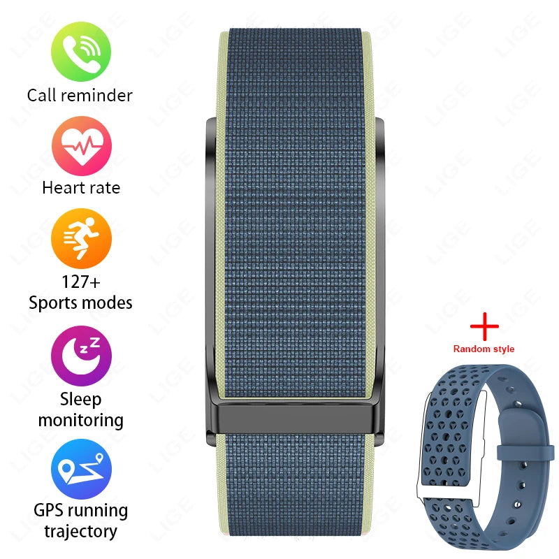 LIGE Screenless Smart Bracelet Heart Rate And Blood Pressure Monitor