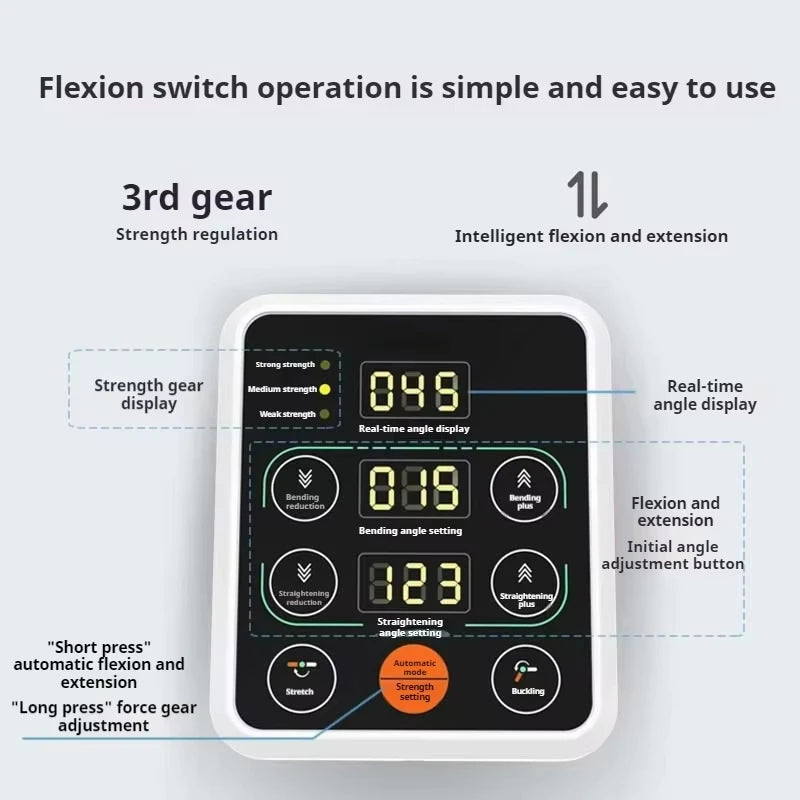 Home Fitness Equipment Electric Lower Limb Rehabilitation Device Knee Flexion Straightening Physical Therapy Machine for Legs