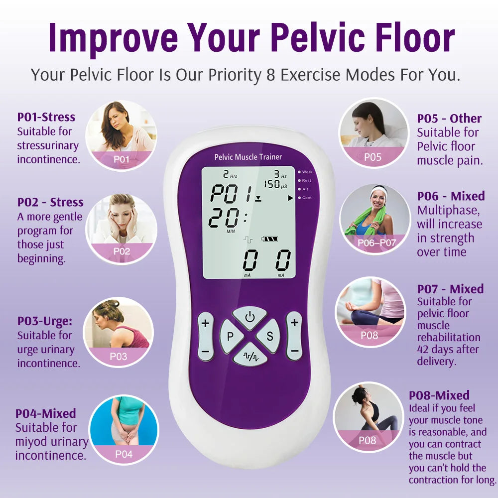 Pelvifine kegel Exerciser Pelvic Floor Muscle Stimulator for Improve relaxation, Relieve Incontinence with Probe for Women