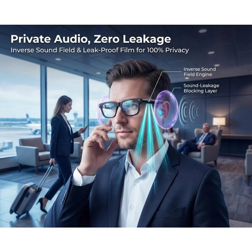 Smart Glasses: 1080P Video and Audio Recording POV Glasses