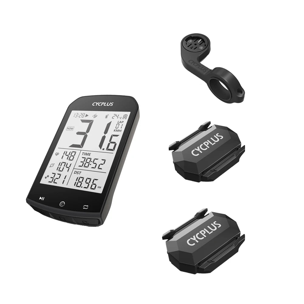 CYCPLUS M1+Z1 Cycling GPS Wireless Bike Computer With BLE 5.0/ANT+ with 2.9" LCD Screen Auto Backlight IPX6 Waterproof