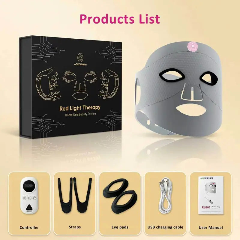 Photon Facial Mask With Red And Near Infrared Light Therapy