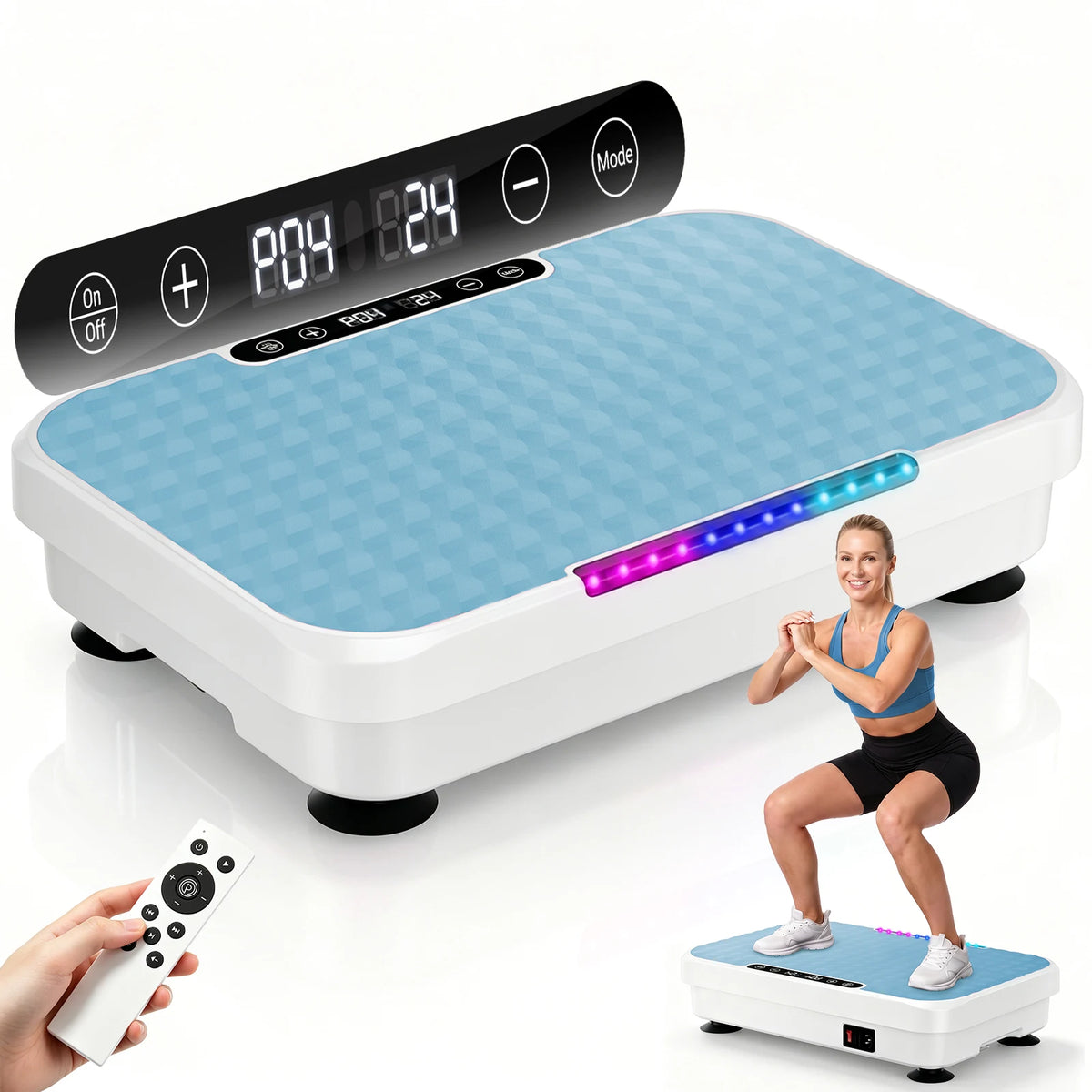 Vibration Plate Trainer With Bluetooth Music And LED Ambient Lights
