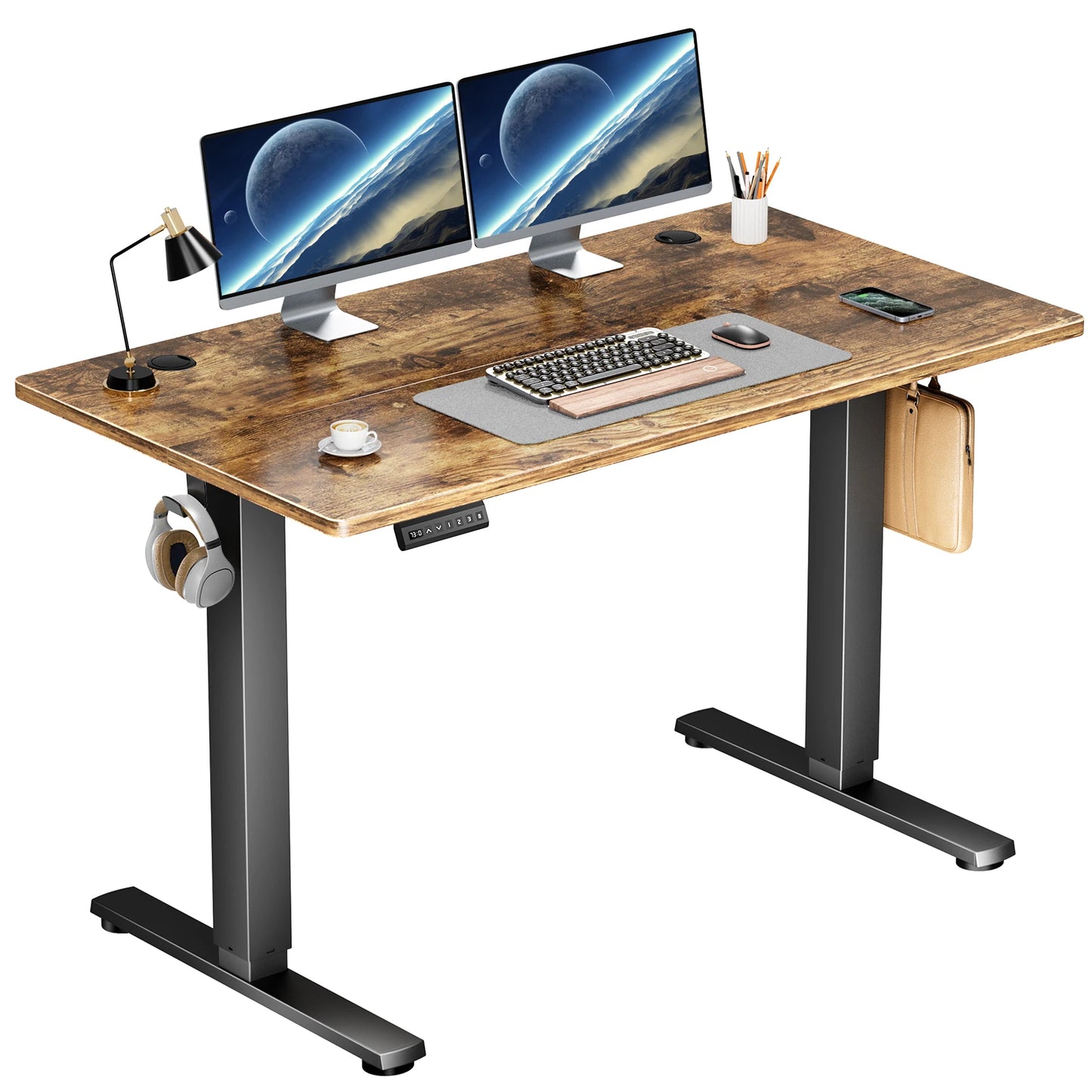 JHK Electric Height Adjustable Standing Desk Sit Stand Workstation