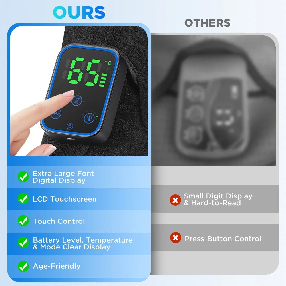 AFDEAL App Controlled Heated Shoulder Wrap With Vibration Massage