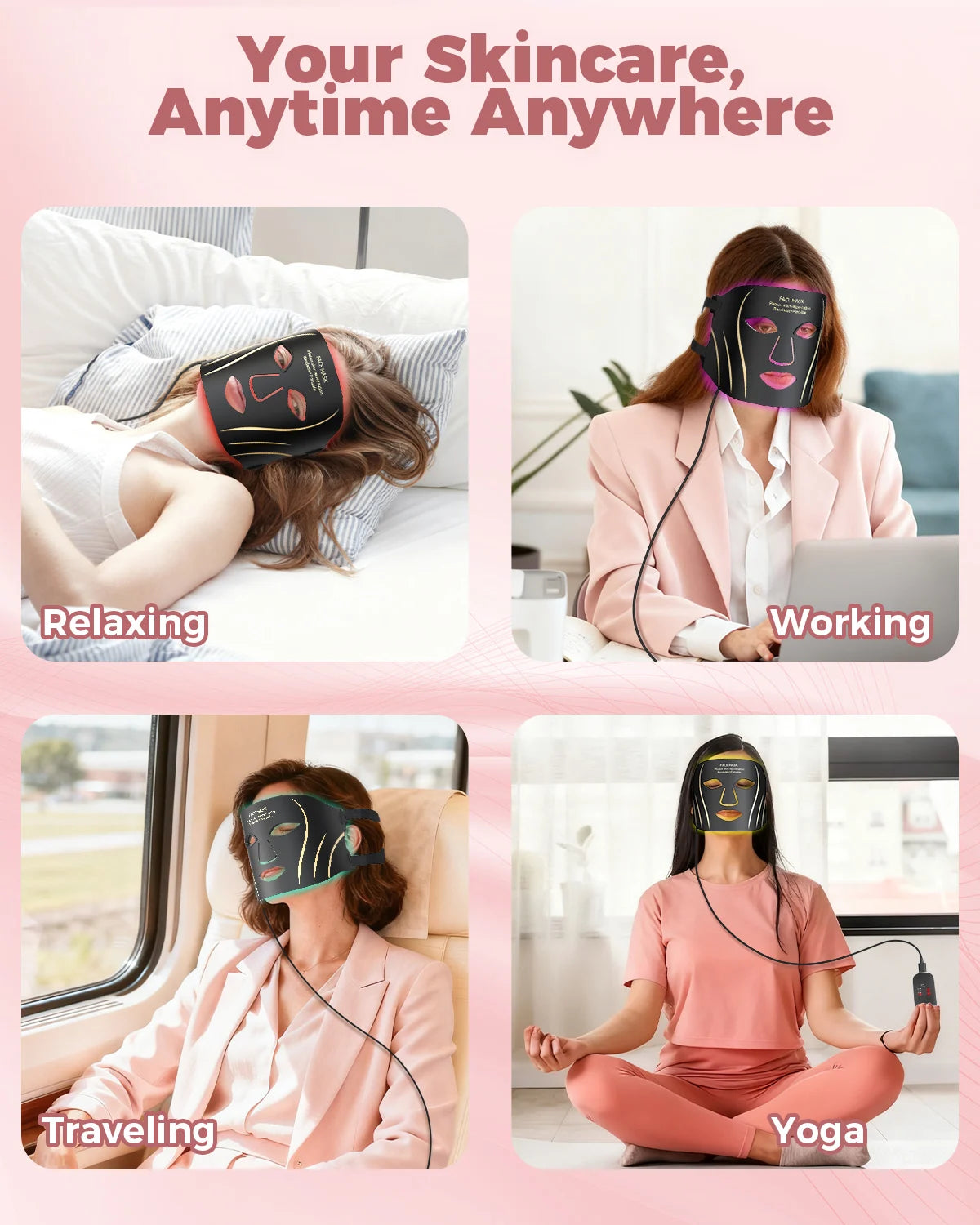 LED Light Therapy Mask For Professional Skin Rejuvenation Treatment