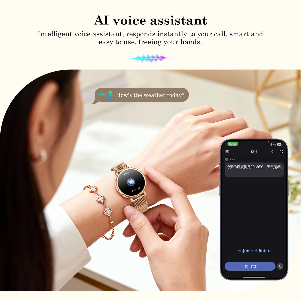Blackview Women's Waterproof Smartwatch With HD Display And Fitness Tracking