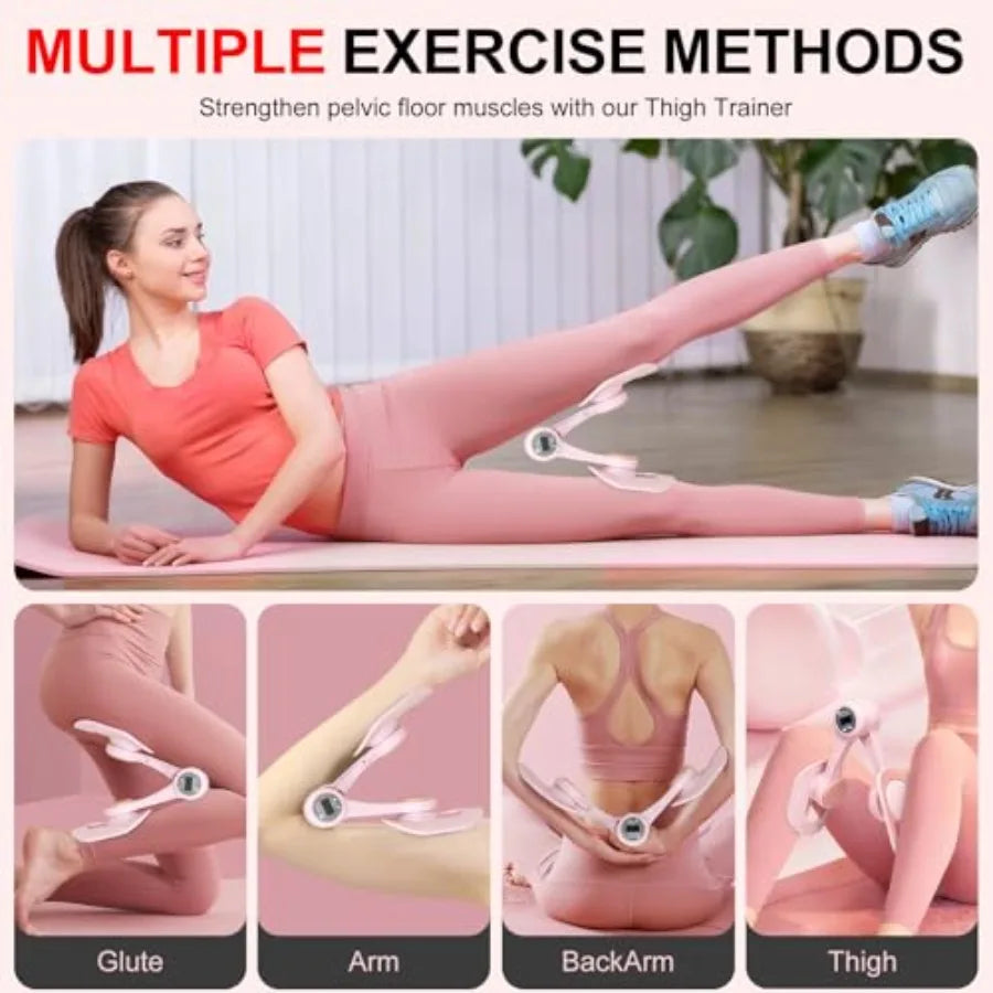 Adjustable Pelvic Floor Trainer With Auto Counter Thigh Exerciser