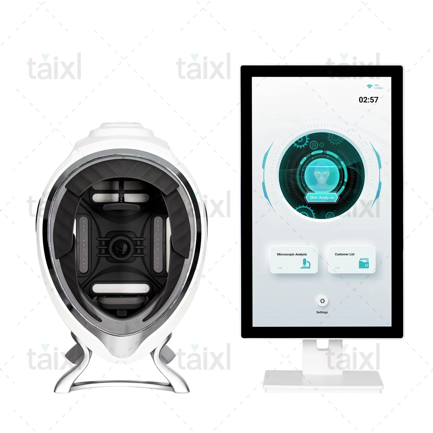 3D Skin Scanner Care Facial Analyzer Monitor Machine Magic Mirror Portable TestingEnglish Detector Face Camera Test Analysis