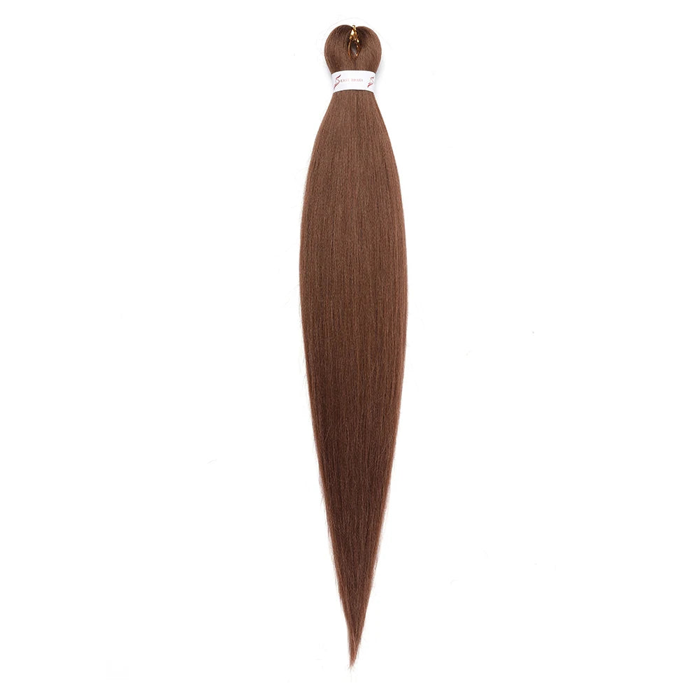 Pre-stretched Braids Hair Professional Itch Free Hot Water Setting Synthetic Fiber Ombre Yaki Texture Braid Hair Extensions