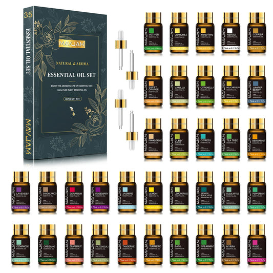 MAYJAM Essential Oils Set For Humidifier Diffuser Air Freshener 35 Pieces