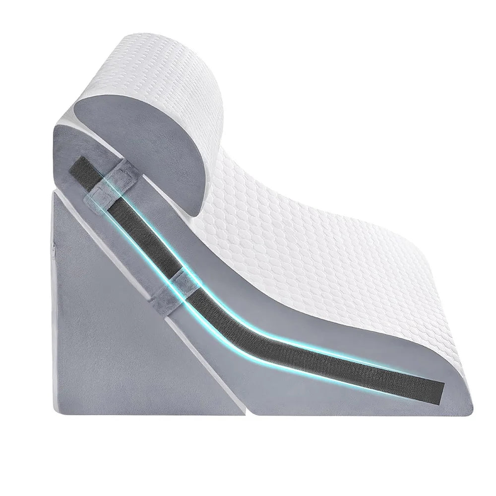 Adjustable Folding Wedge Pillow for Sleeping, Snoring and Reflux Relief