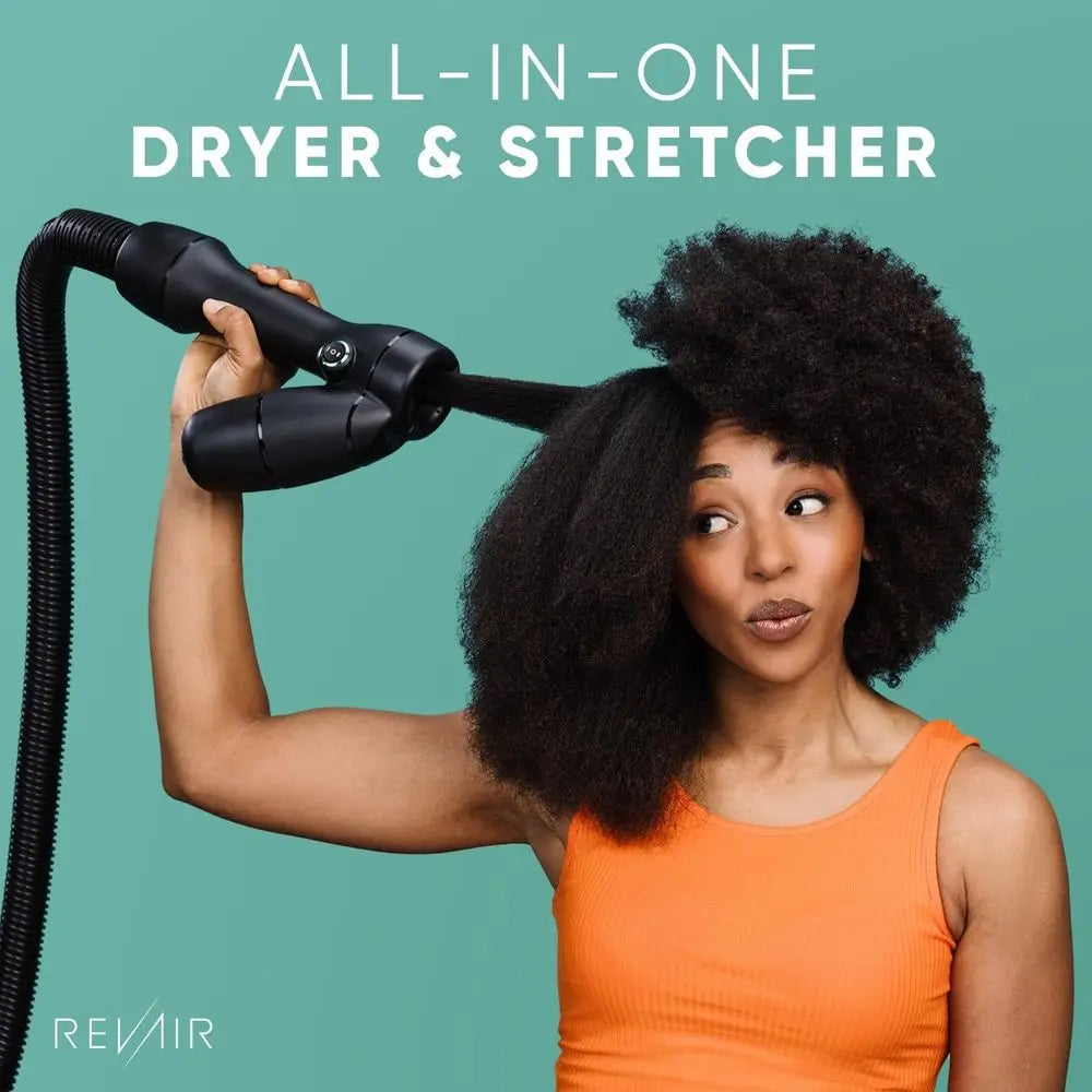 Innovative Reverse-Air Dryer for Fast Drying and Styling - Reduces Heat Damage for Curly, Wavy, and Straight Hair