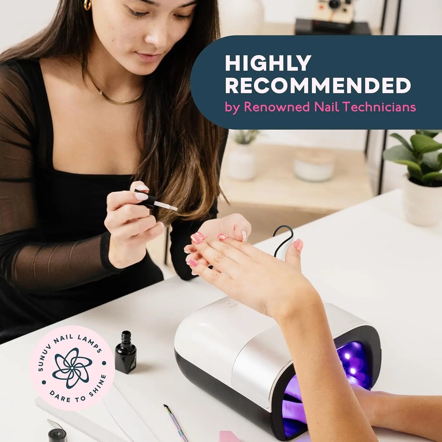 UV LED Nail Lamp With Sensor And Timer For GelPolish