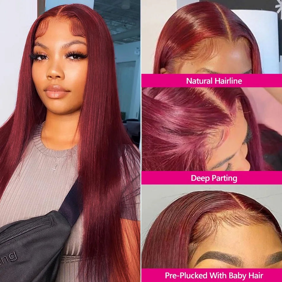 DACHIC Peruvian HD Lace Front Wig Human Hair Straight