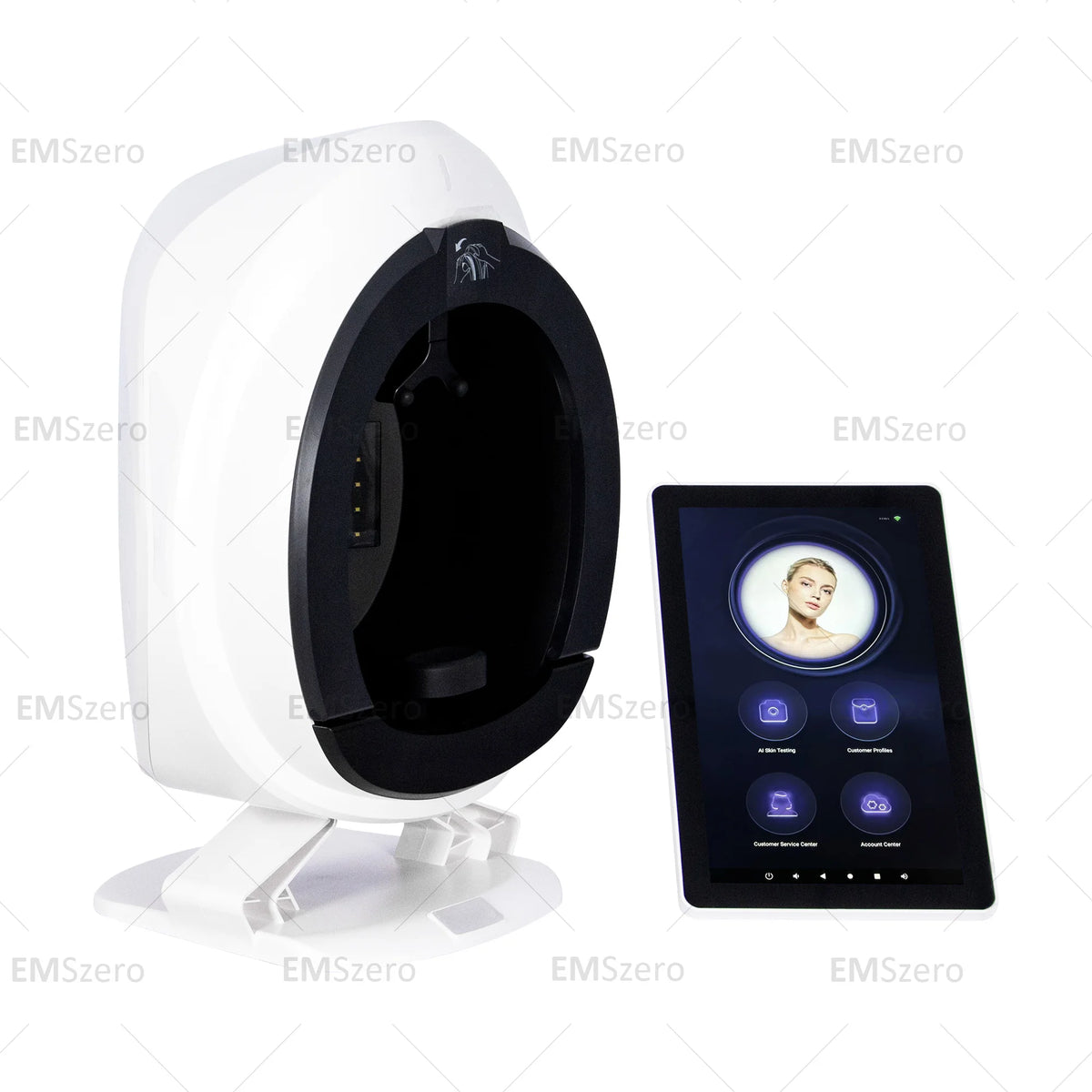 New 3D Facial Skin Analyzer Machine 15.6 inch Skin Analyzer Facial Machine 8 Light Spectrum Skin Analysis Scanner