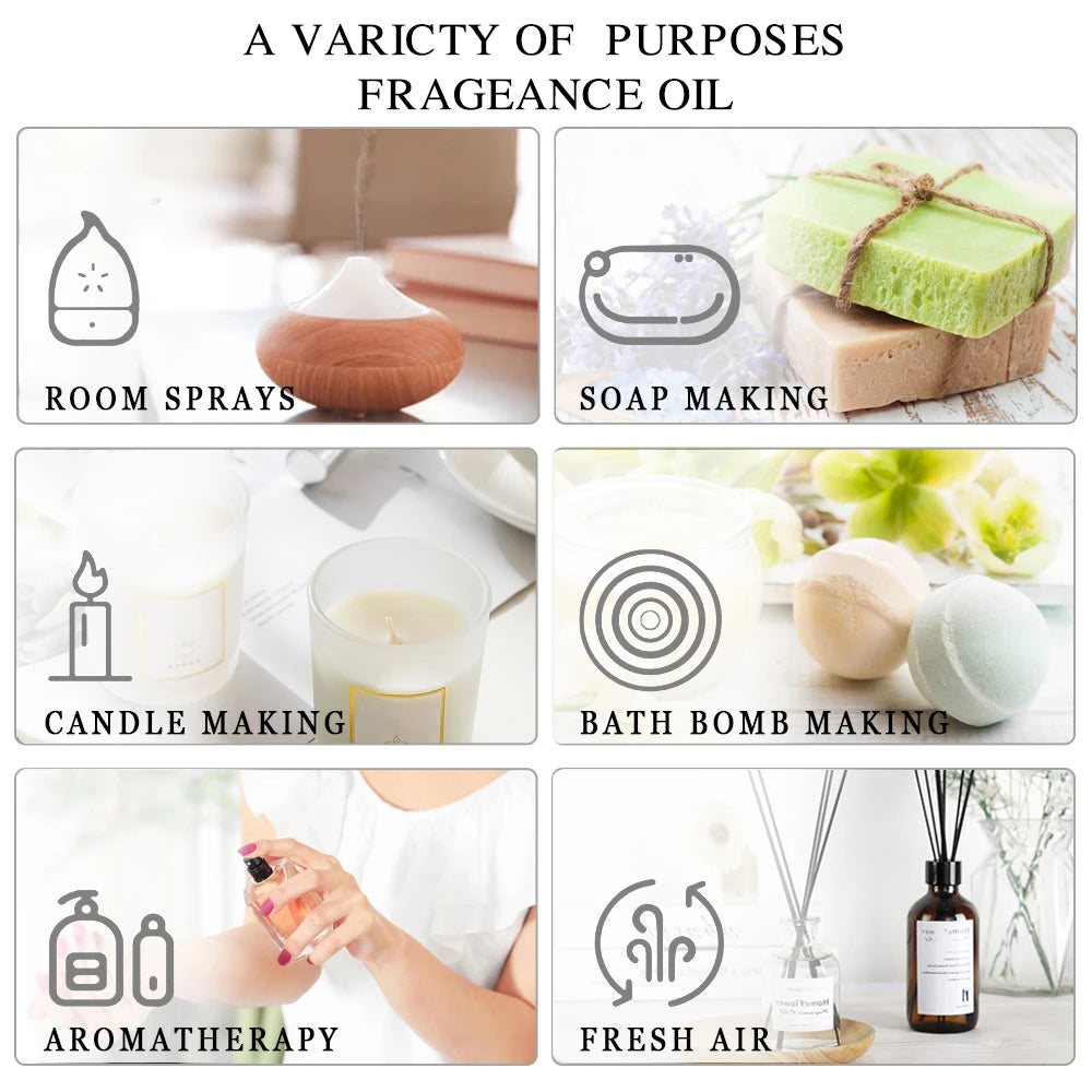 MAYJAM Essential Oils Kit 20PCS 35PCS Lavender Jasmine Eucalyptus Vanilla Sandalwood Rose Bergamot Patchouli Citronella Aroma