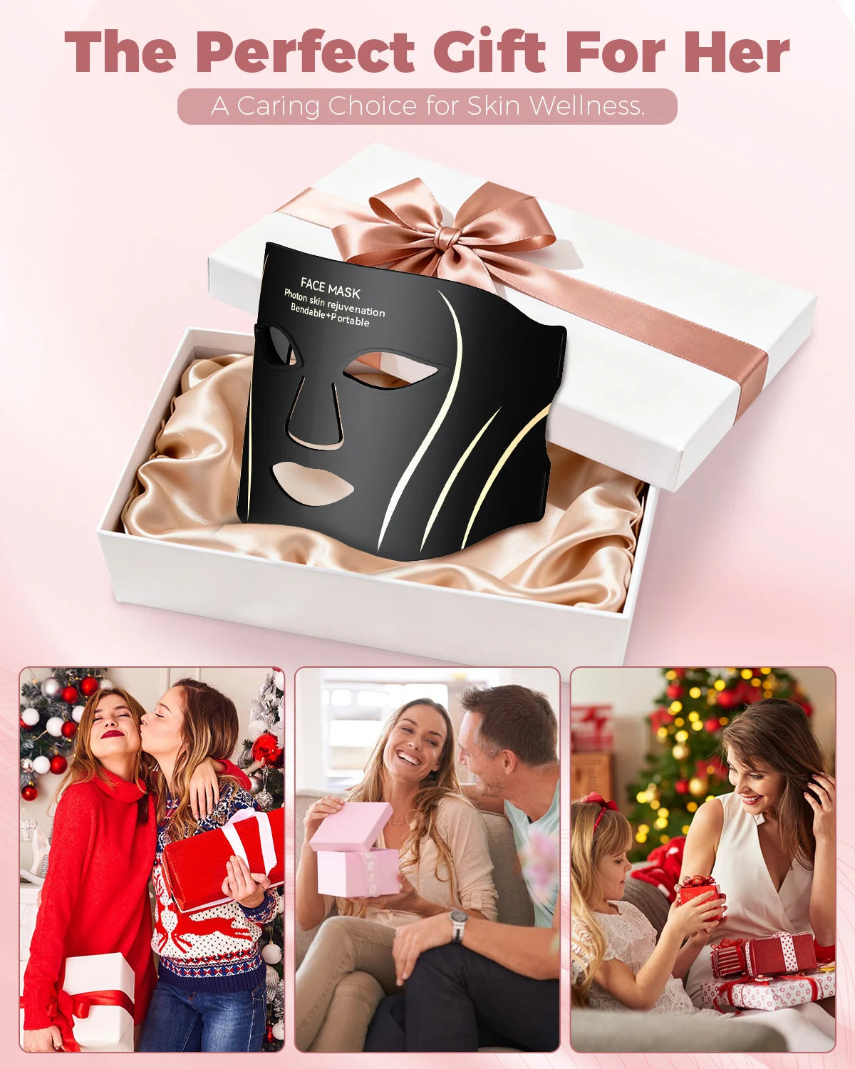 LED Light Therapy Mask For Professional Skin Rejuvenation Treatment