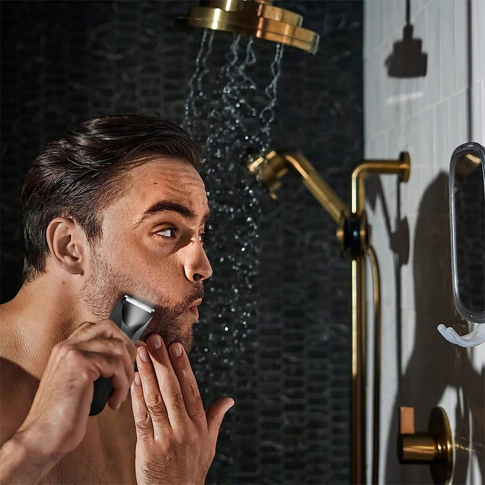 MAXGROOM Man Body Hair Trimmer IPX7 Waterproof Pubic&Groin Hair Groomer Electric Ball Shaver with LED Light Rechargeable Trimmer