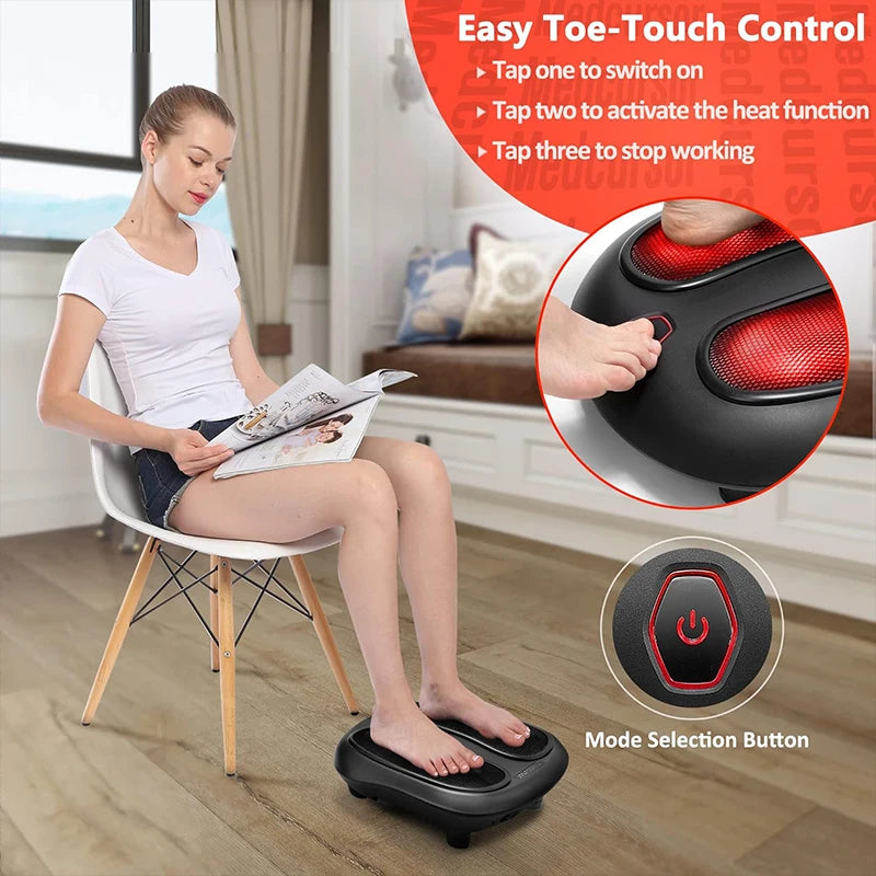 Nekteck Electric Foot Massager With Heat Shiatsu Deep Kneading
