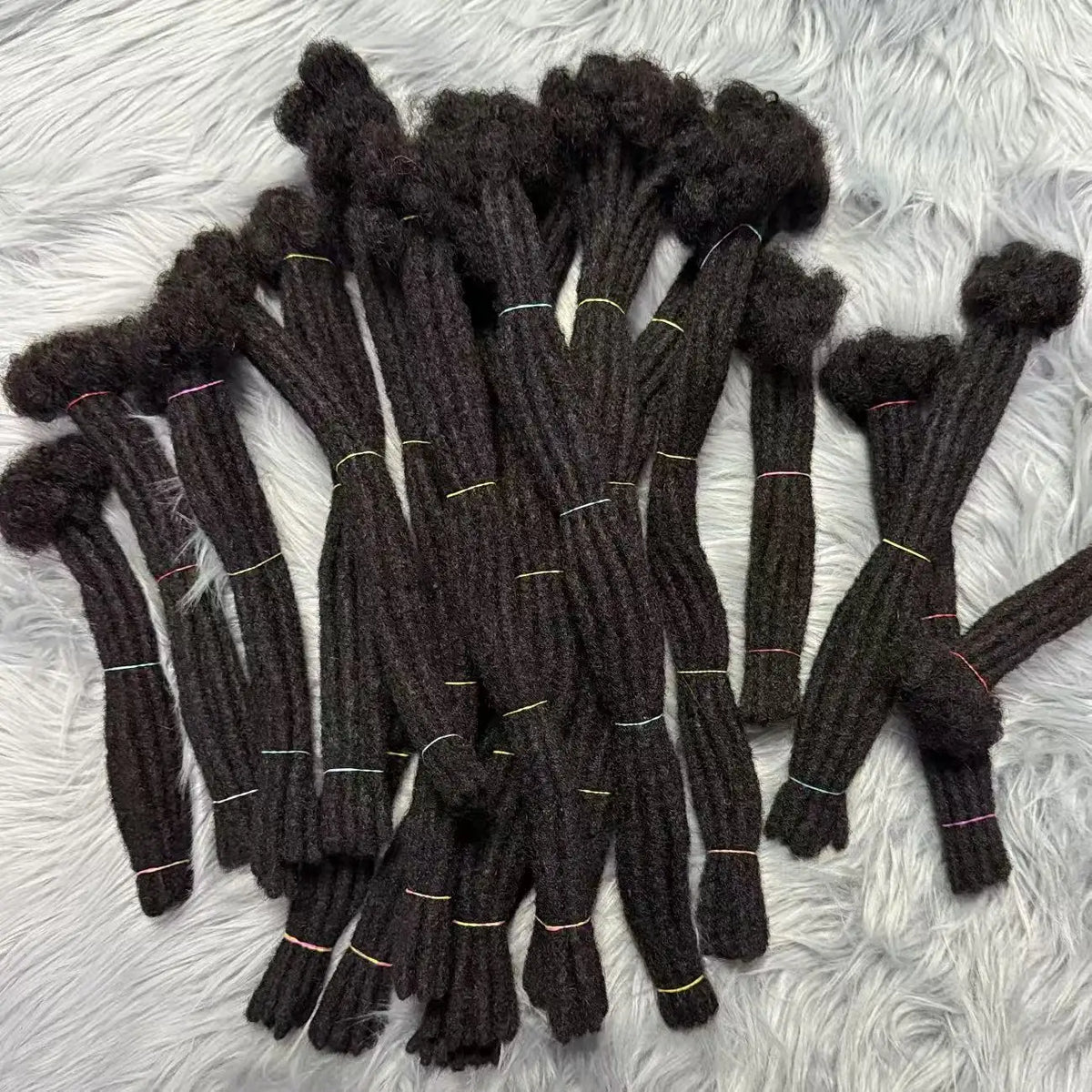 NABI Handmade Human Hair Dreadlock Crochet Extensions for Braids