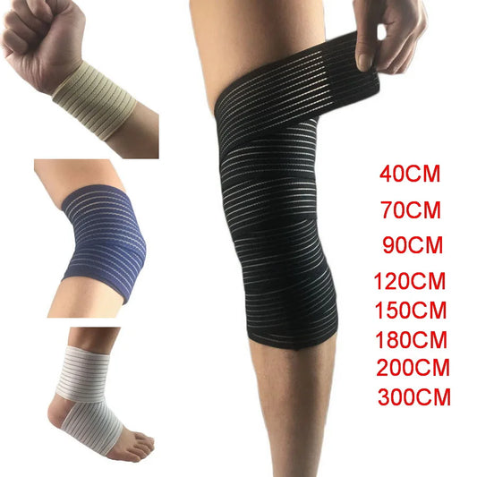 1Pcs Cotton Elastic Bandage For Wrist Calf Elbow Leg Ankle Protector Compression Knee Support Band Sport Tape Fitness Support