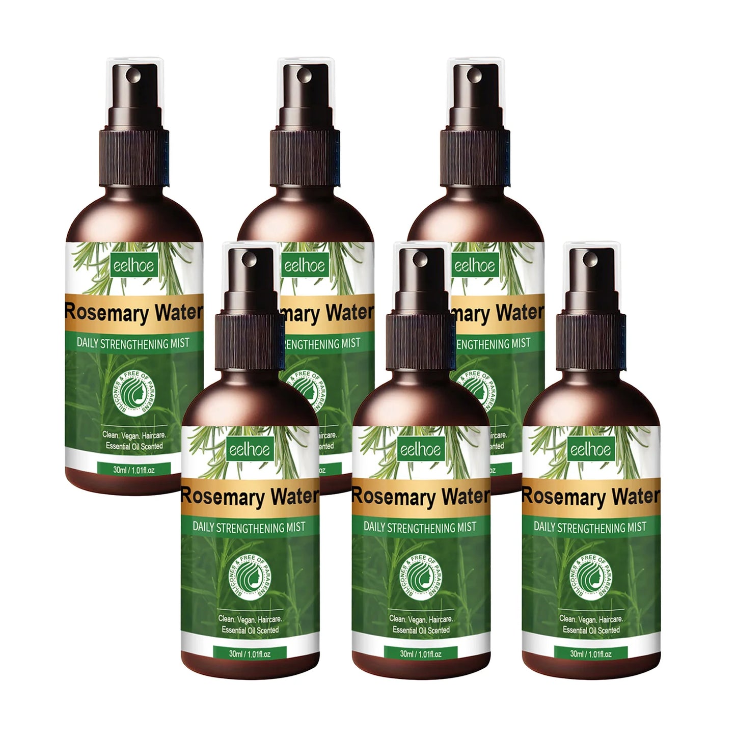 EELHOE 30ml Rosemary Hair Growth Essential Oil Pure Natural Nourishing Repair Hair Damage Strengthening Hair Root Long-term Care