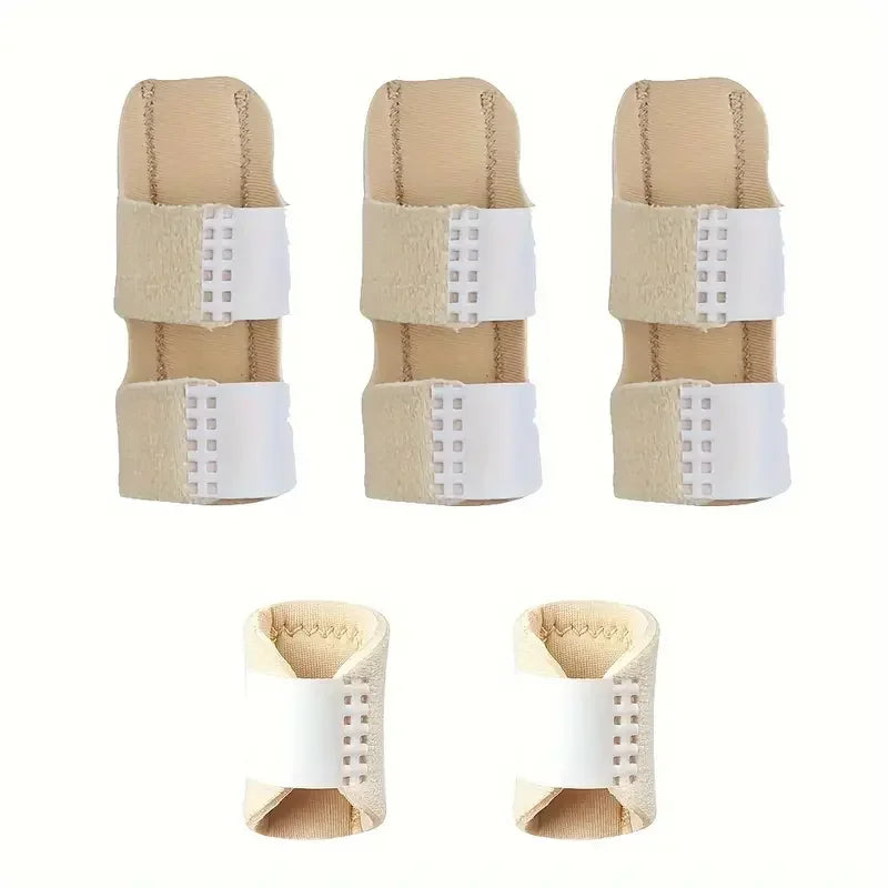 5pcs Finger Gloves Set Sports Protective Gear Finger Fixation For Men&Women For Broken Fingers/Straightening Finger/Knuckle