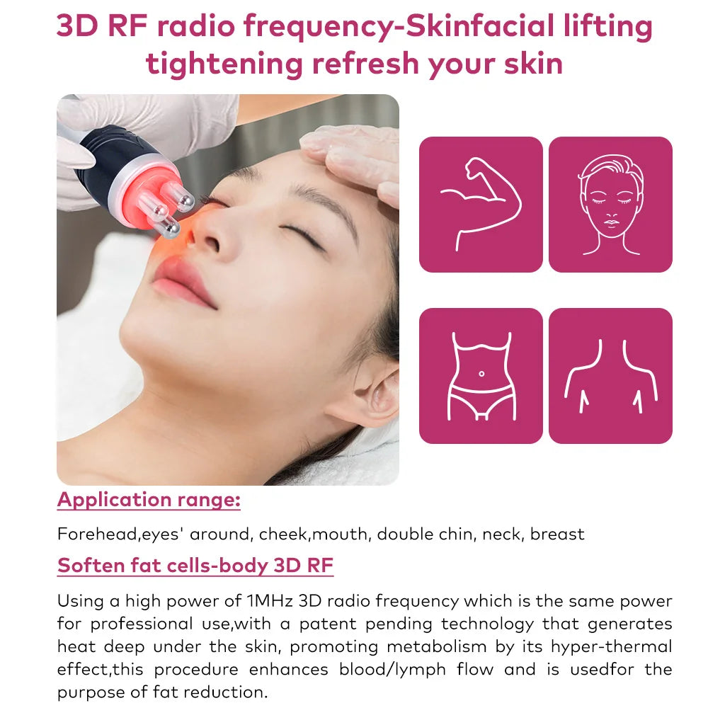 Ultrasonic Cavitation Body Slimming Machine and Facial Massager