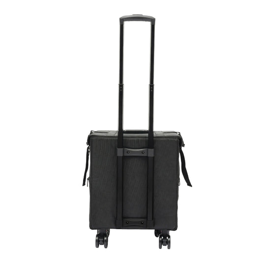Rolling Makeup Case with 8-Removable Drawer for Makeup Enthusiast Hair Barber Stylist Nail Technician Esthetician Embroiderer