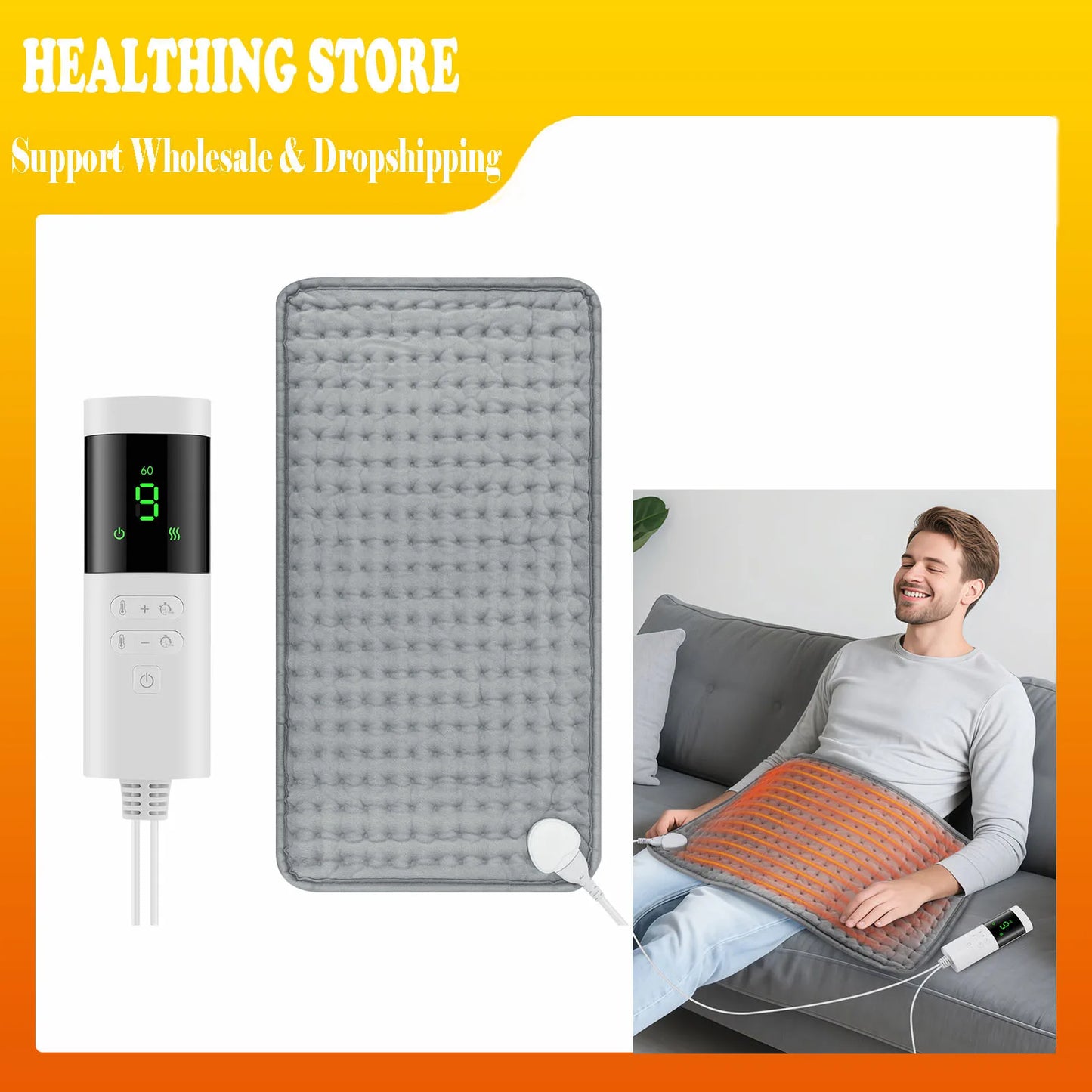 PASTSKY Electric Heating Pad Blanket With Adjustable Temperature Levels