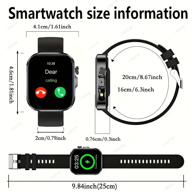 ERUN Full Touch Smartwatch With Wireless Calling And Fitness Tracking
