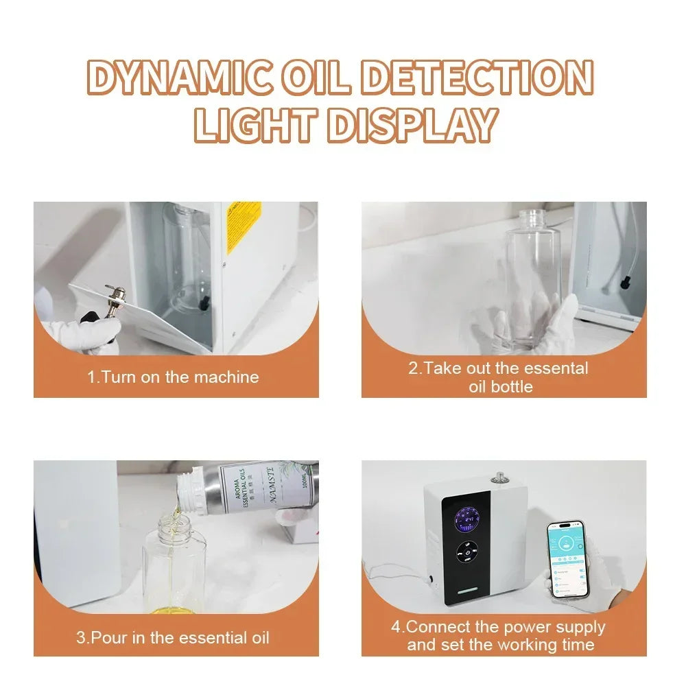 VAT Exemption US Local Aroma Diffuser Home Perfume Scent Machine Fragrance Air Freshener Essential Oil Waterless Flavoring