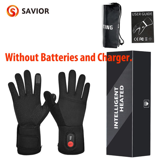 Rechargeable Electric Heated Gloves Waterproof Women Men Touch Screen Thermal Motorcycle Gloves Heated Motorbike Skiing Ridding