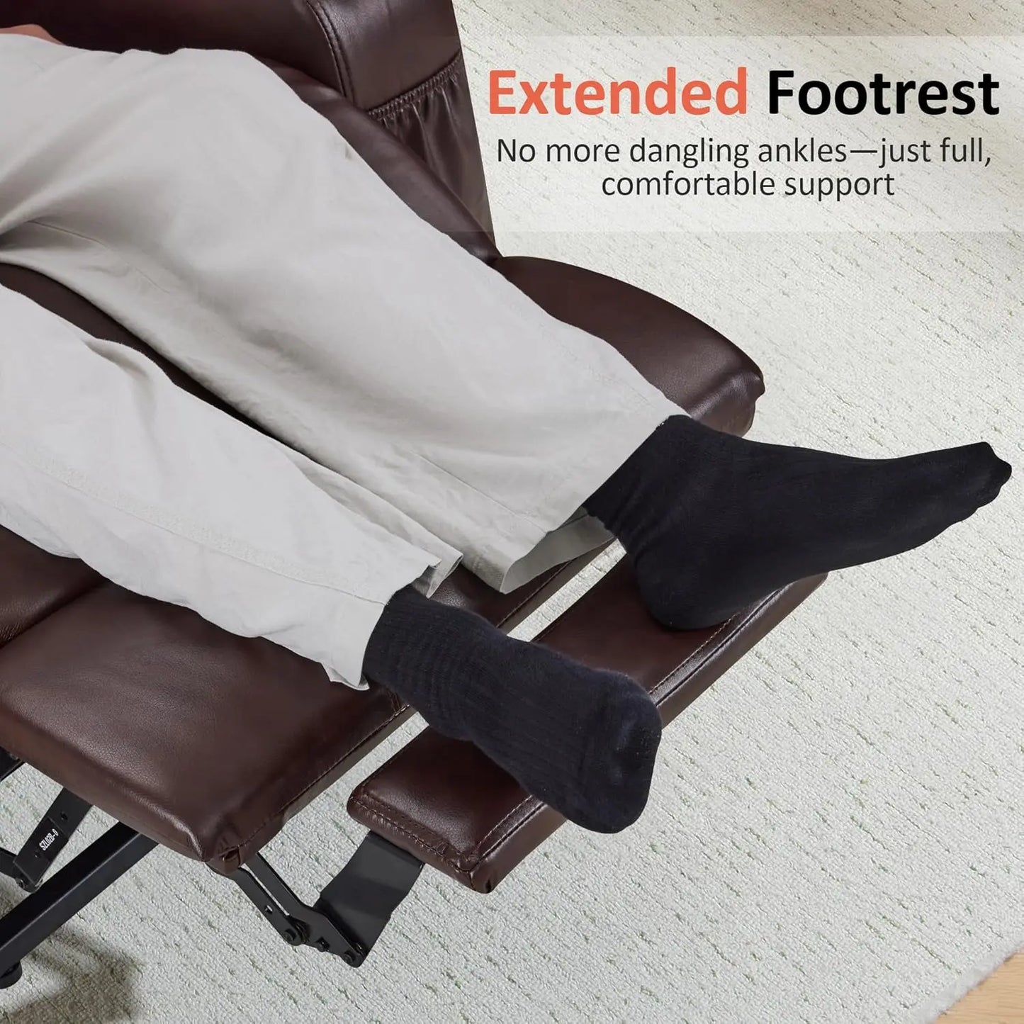 Electric Power Lift Recliner Massage Heat 3 Positions 2 Pockets Cup Holder USB Faux Leather Medium, Custom