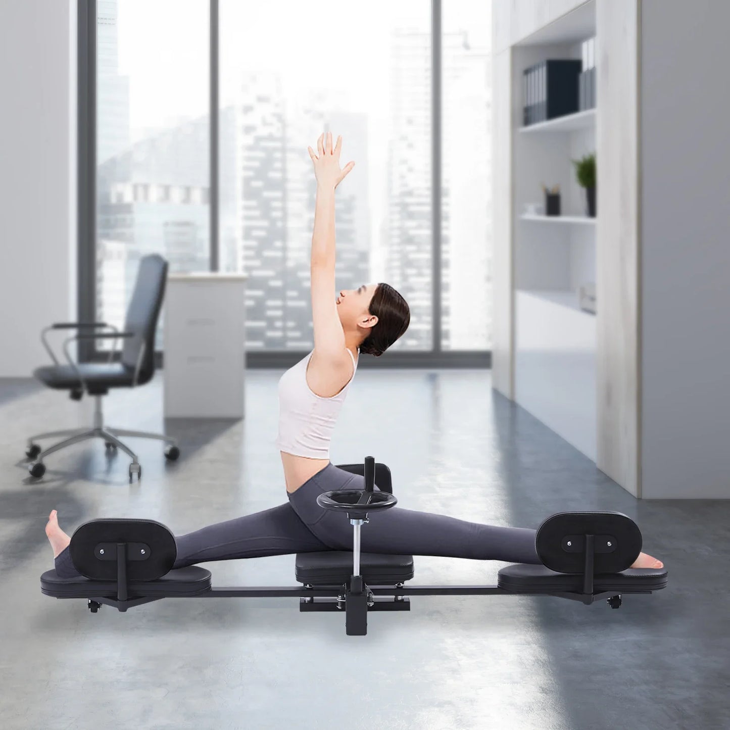 Leg Stretcher Machine Universal Wheels For Home Fitness
