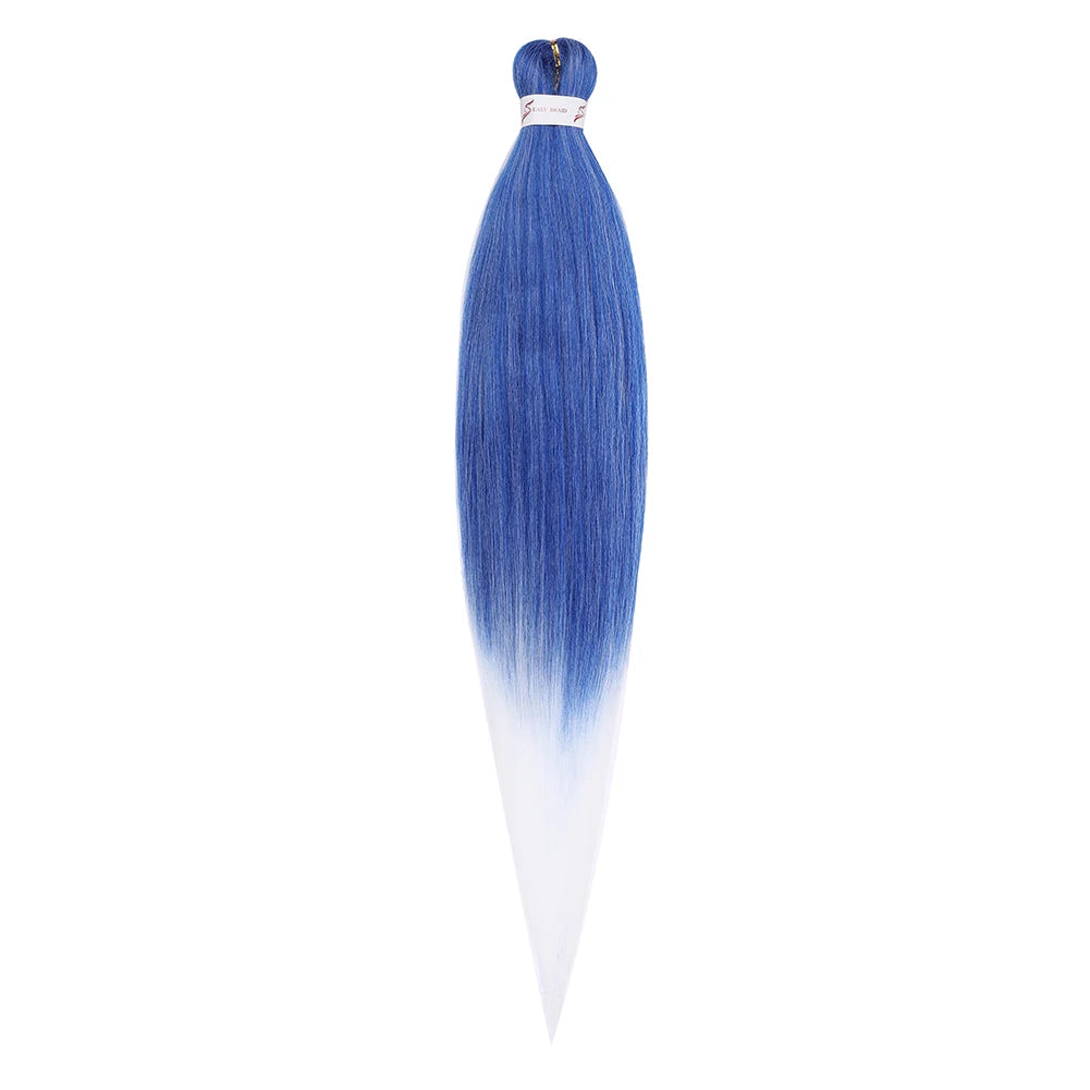 Pre-stretched Braids Hair Professional Itch Free Hot Water Setting Synthetic Fiber Ombre Yaki Texture Braid Hair Extensions