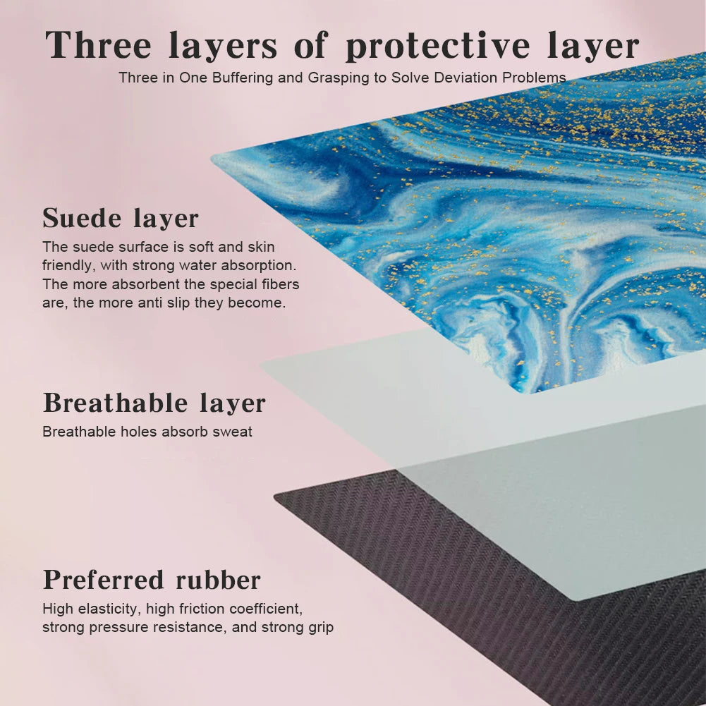 Pilates Suede Rubber Yoga Mat Sweat Absorbent Pilates Reformer Cover Pilates Reformer Machine Towel for Balance Training