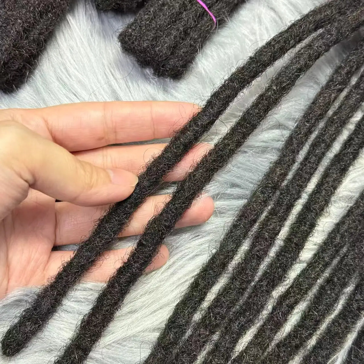 NABI Handmade Human Hair Dreadlock Crochet Extensions for Braids