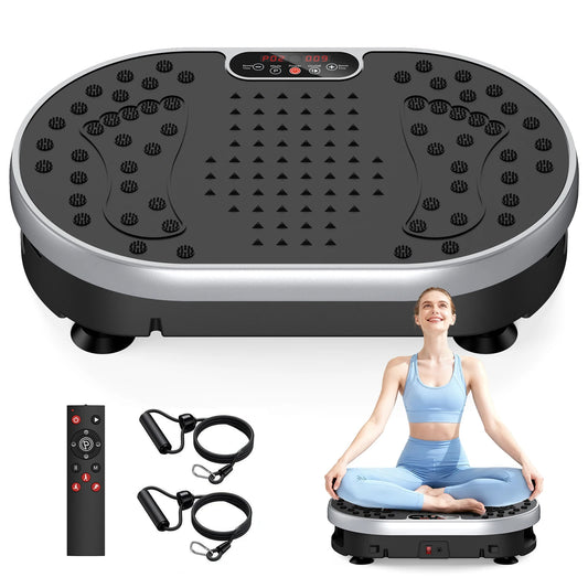 Vibration Plate Exercise Machine With Remote LED Display Workout Programs