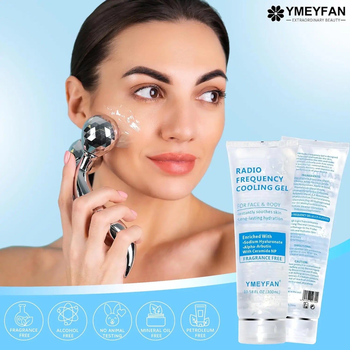 3PCS/9PCS/Set Cooling Gel for IPL Laser Hair Removal Ultrasound Gel Conductor Hyaluronic Acid Moisturizing Conductive Gel EMS RF