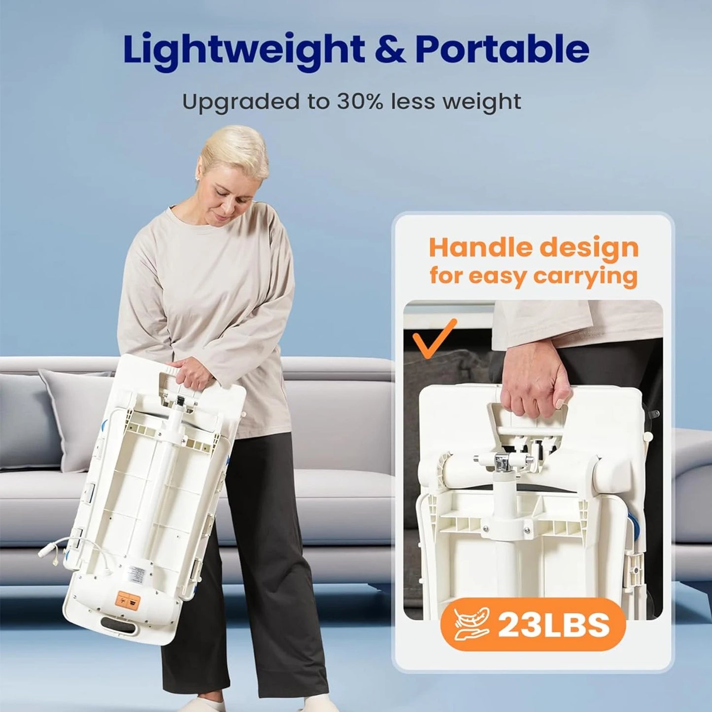 Lightweight Electric Chair Lift, Lift Elderly From Floor, Remote Control Floor Lift, Fall Assist Devices, Item Weight 23 LBS