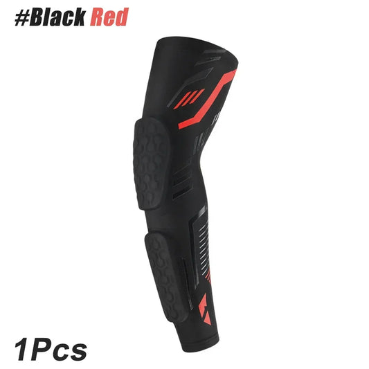 Sports Anti-collision Padded Arm Sleeves, Elbow Forearm Honeycomb Pads for Men Women Gym Football Basketball Volleyball Soccer