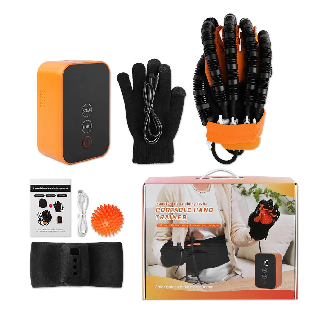 USB Rehabilitation Robot Glove Hand Exerciser Finger Training Gloves Stroke Hemiplegia Devices Hand Rehabilitation Trainer Rehab