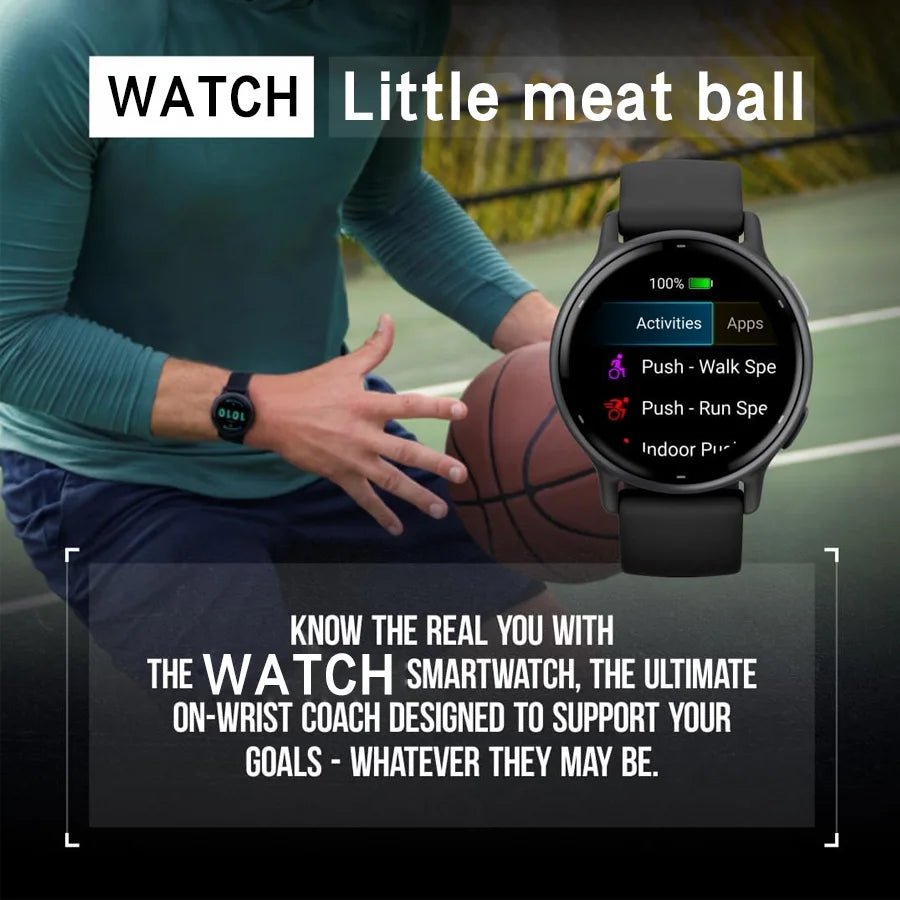 Women's smartwatch, ultra-clear screen activity tracker for iPhone/Android, more than 110 sports modes，purple