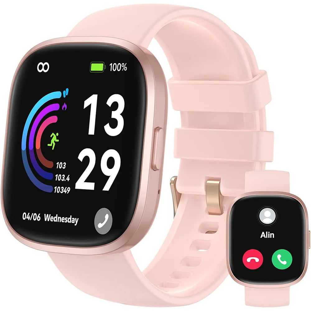 Smart Watch(Answer/Make Call), 1.83" HD Smart Watches for Men Women fitness Tracker Sleep Monitor